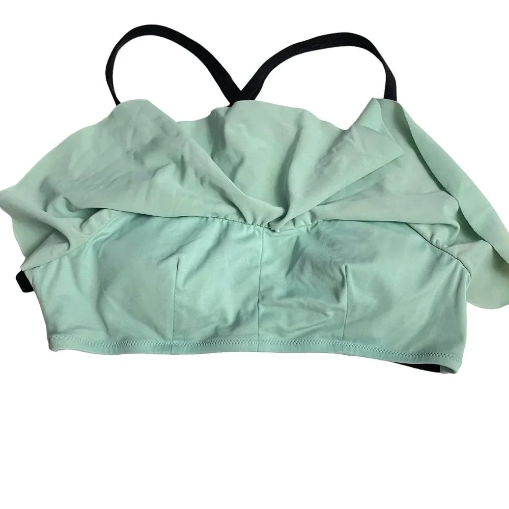 Victoria's Secret Women's Blue & Black Pastel Bikini Top Size S - Picture 2 of 7